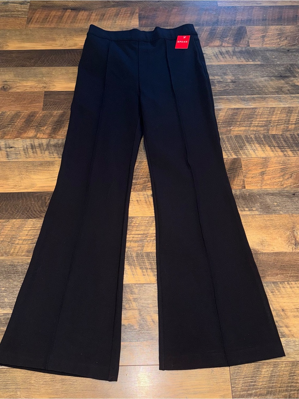 SPANX Black Boot-Cut Flare Pants